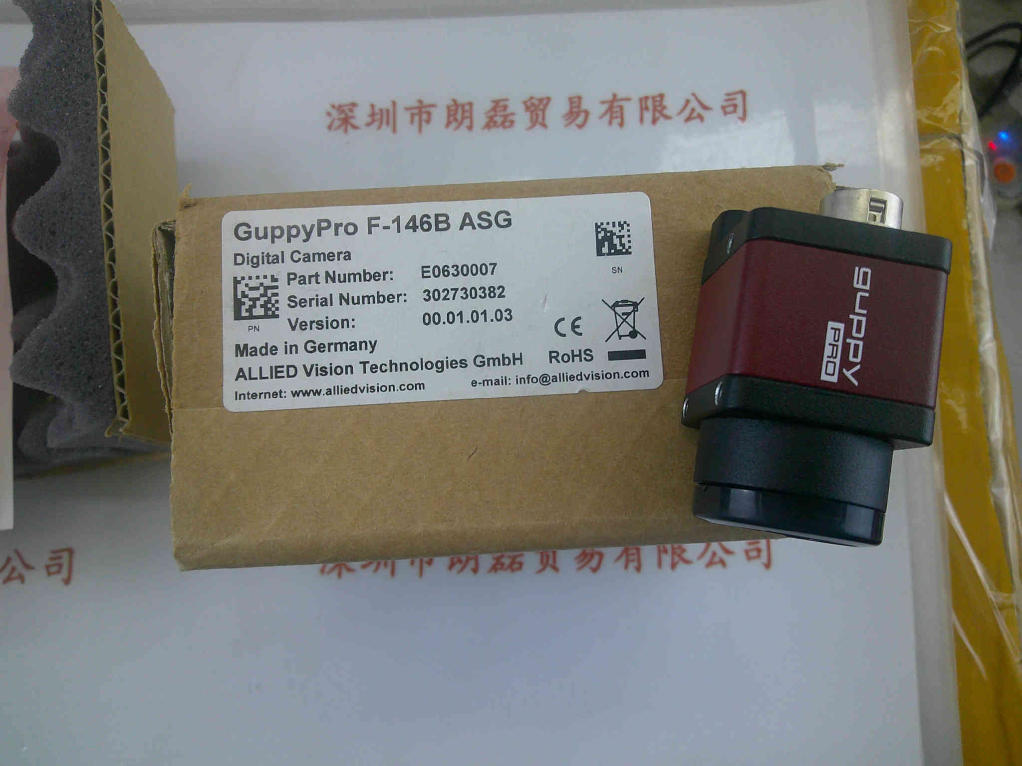AVT瑷茘德   ALLIED  Vision Guppy PRO  F-146B ASG  工业相机