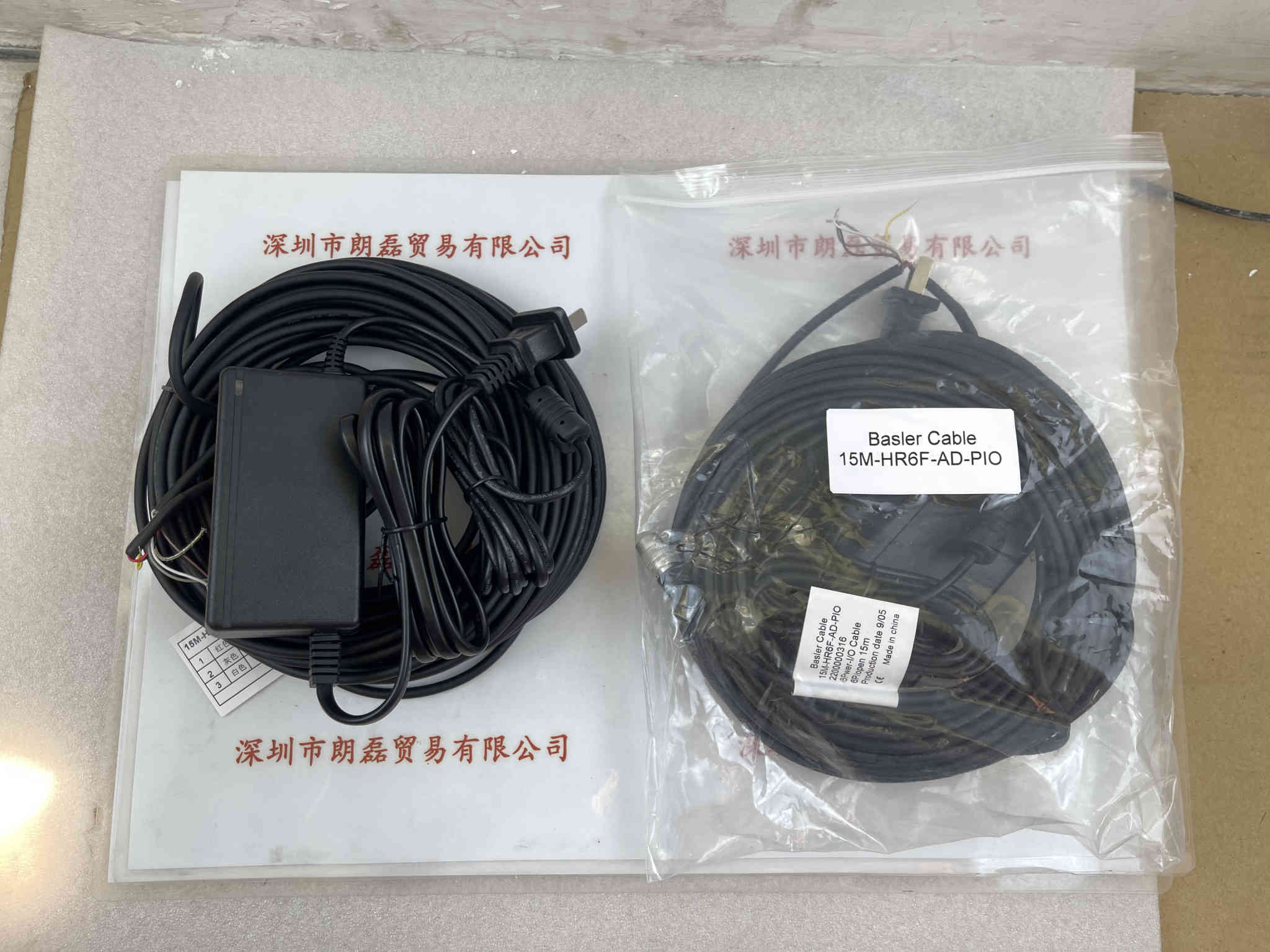 BASLER巴斯勒  工业相机电源线  15M-HR6F-AD-PIO