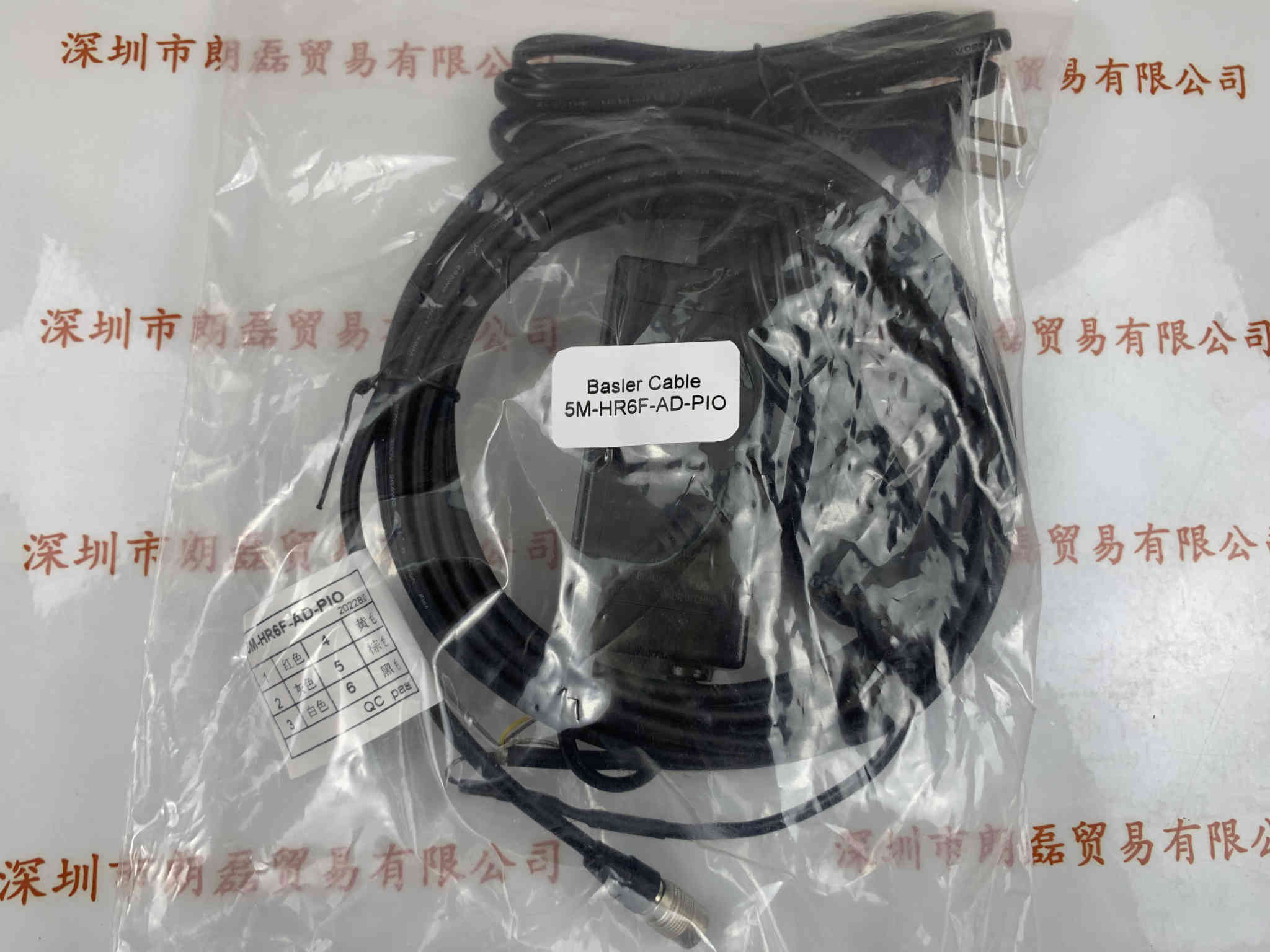 BASLER巴斯勒     5M-HR6F-AD-PIO  工业相机电源线触发线