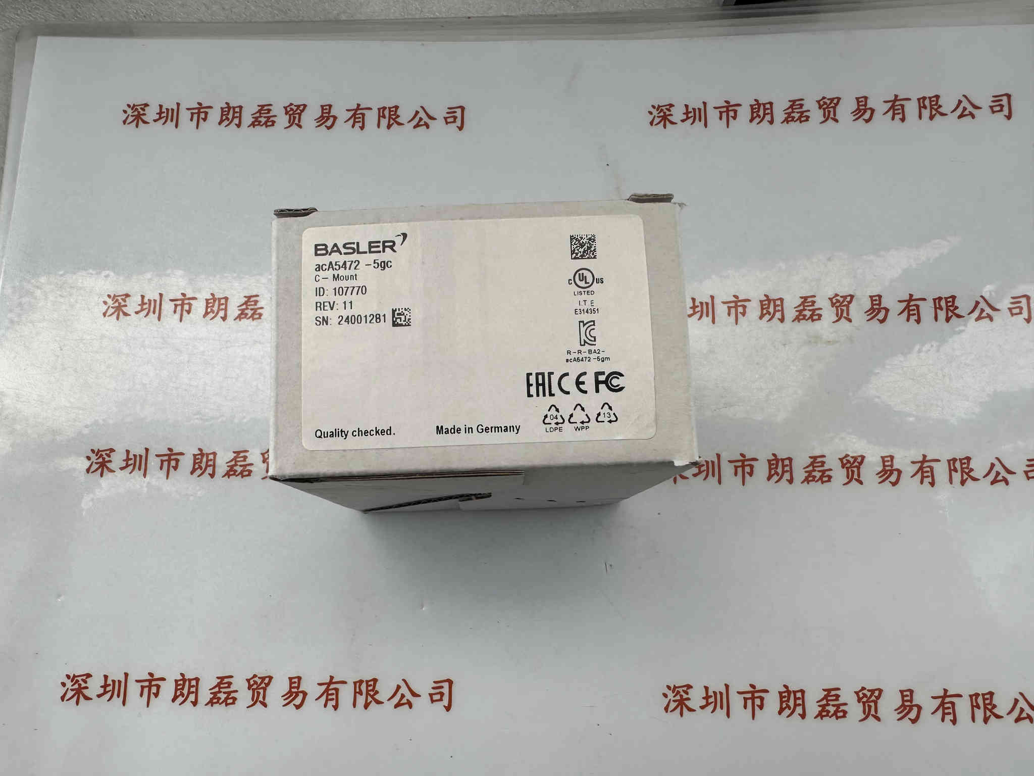 BASLER巴斯勒  acA5472-5gC  工业相机