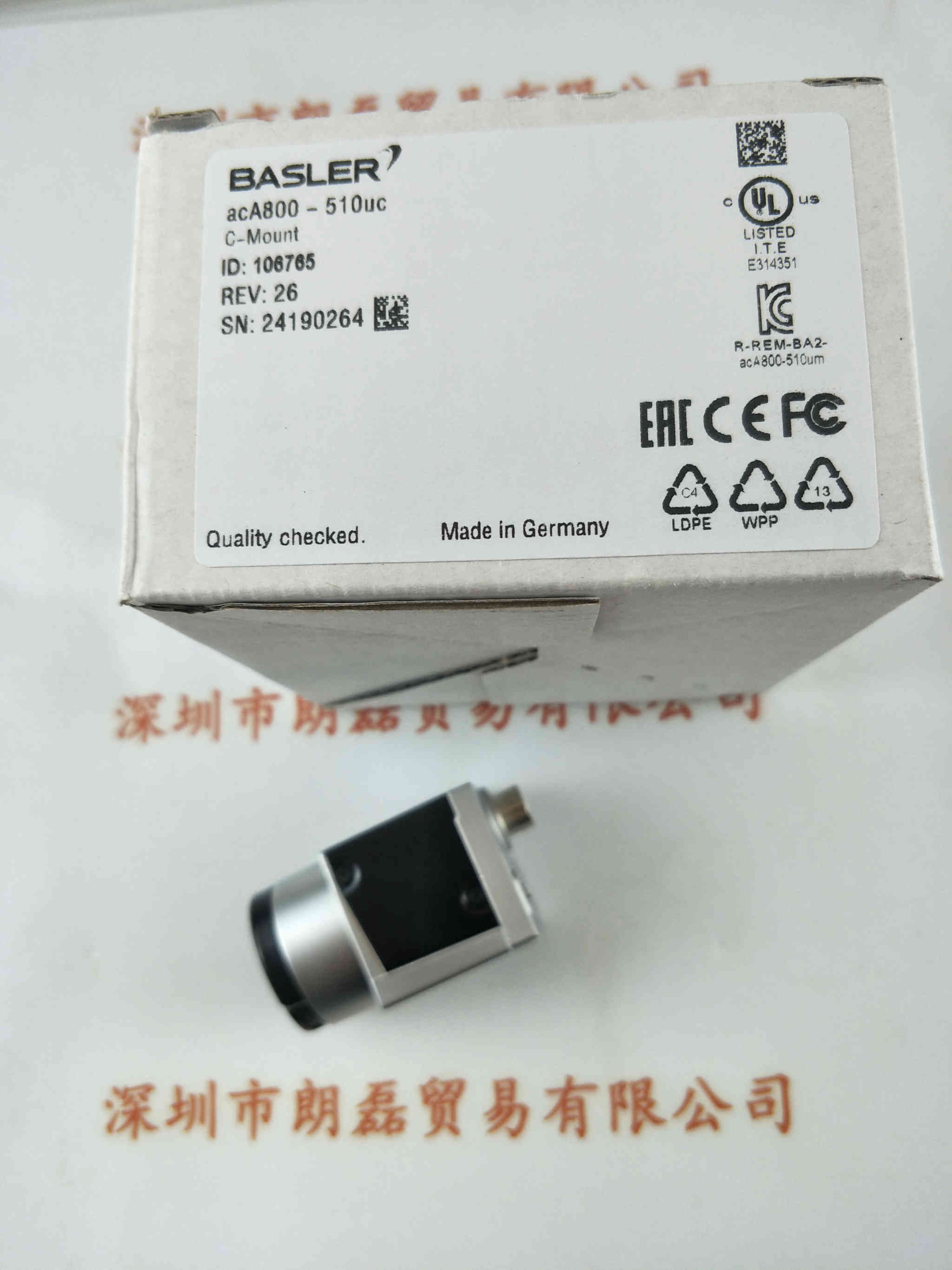 basle巴斯勒 工业相机  aca800-510uc