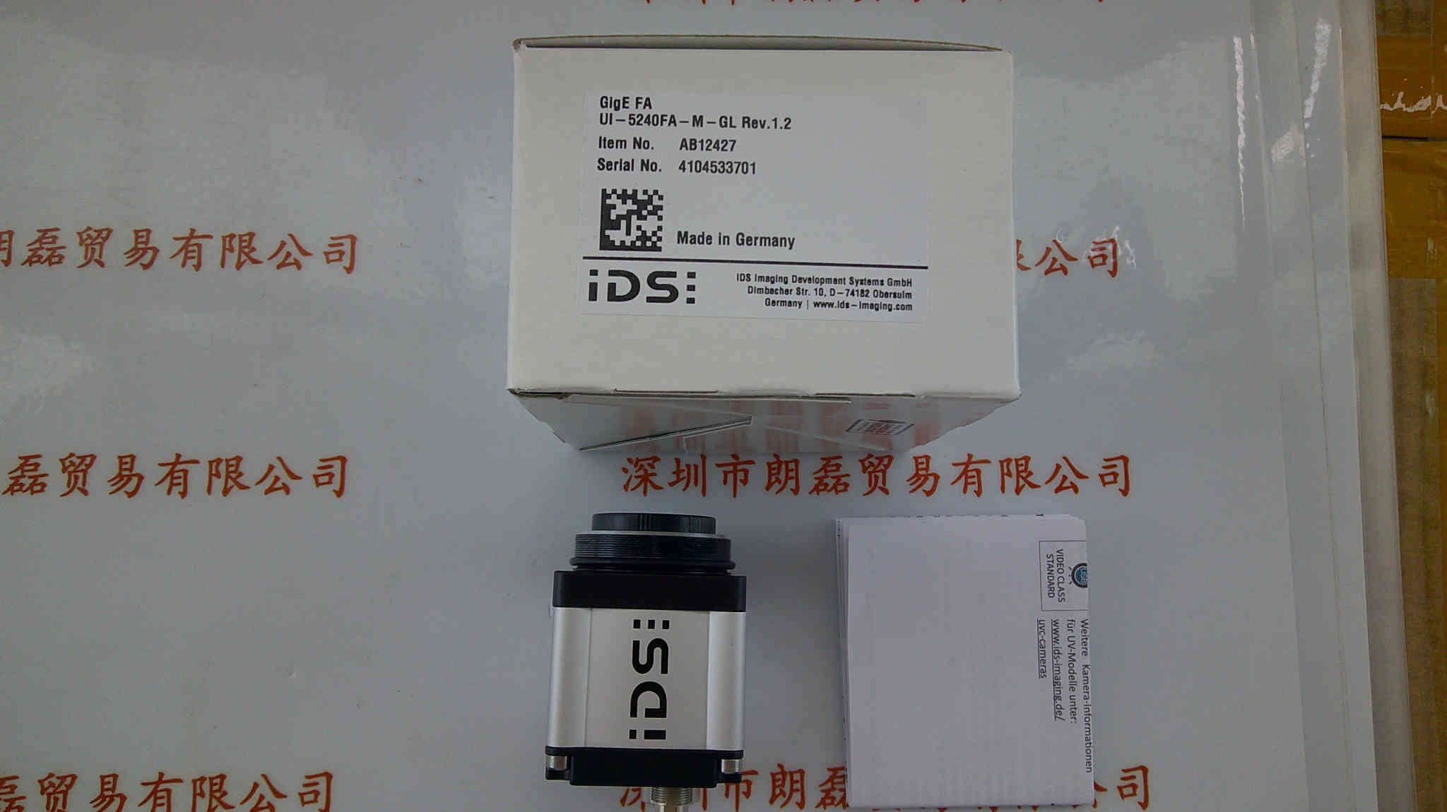 IDS爱迪思  UI-5240FA-M-GL  REV.1.2  工业相机 