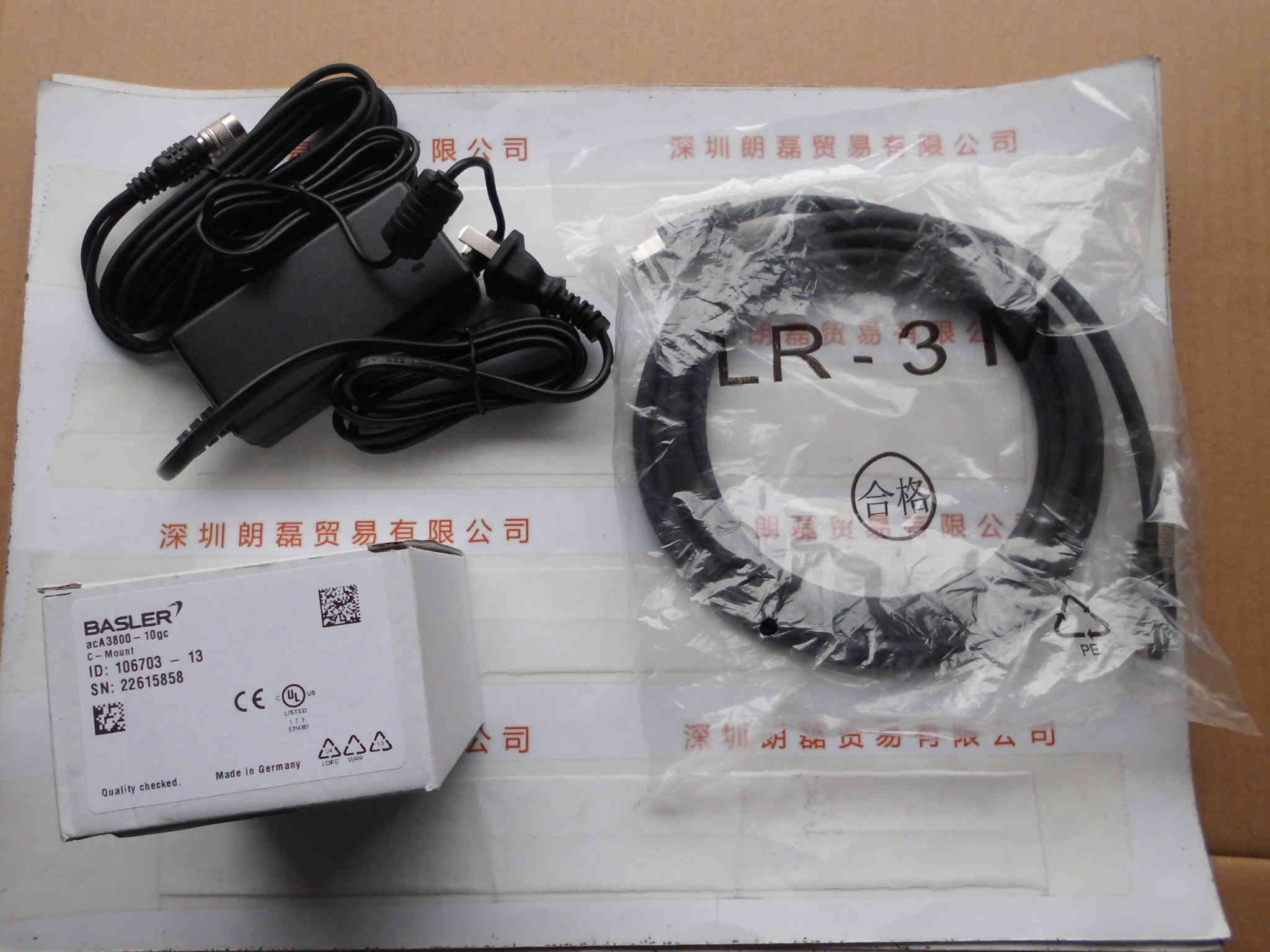 BASLER巴斯勒  Aca3800-10gc  工业相机
