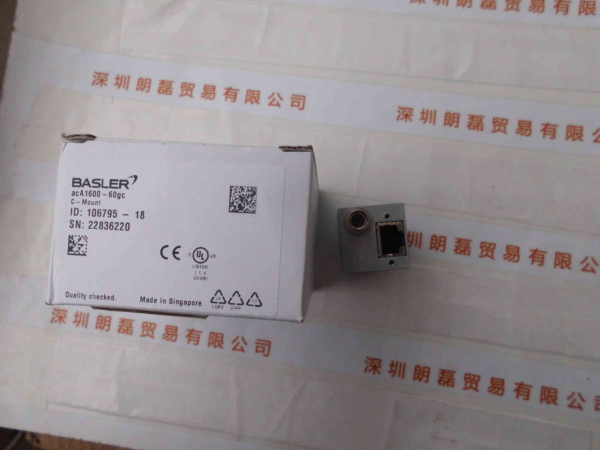BASLER巴斯勒  ACA1600-60gc  工业相机