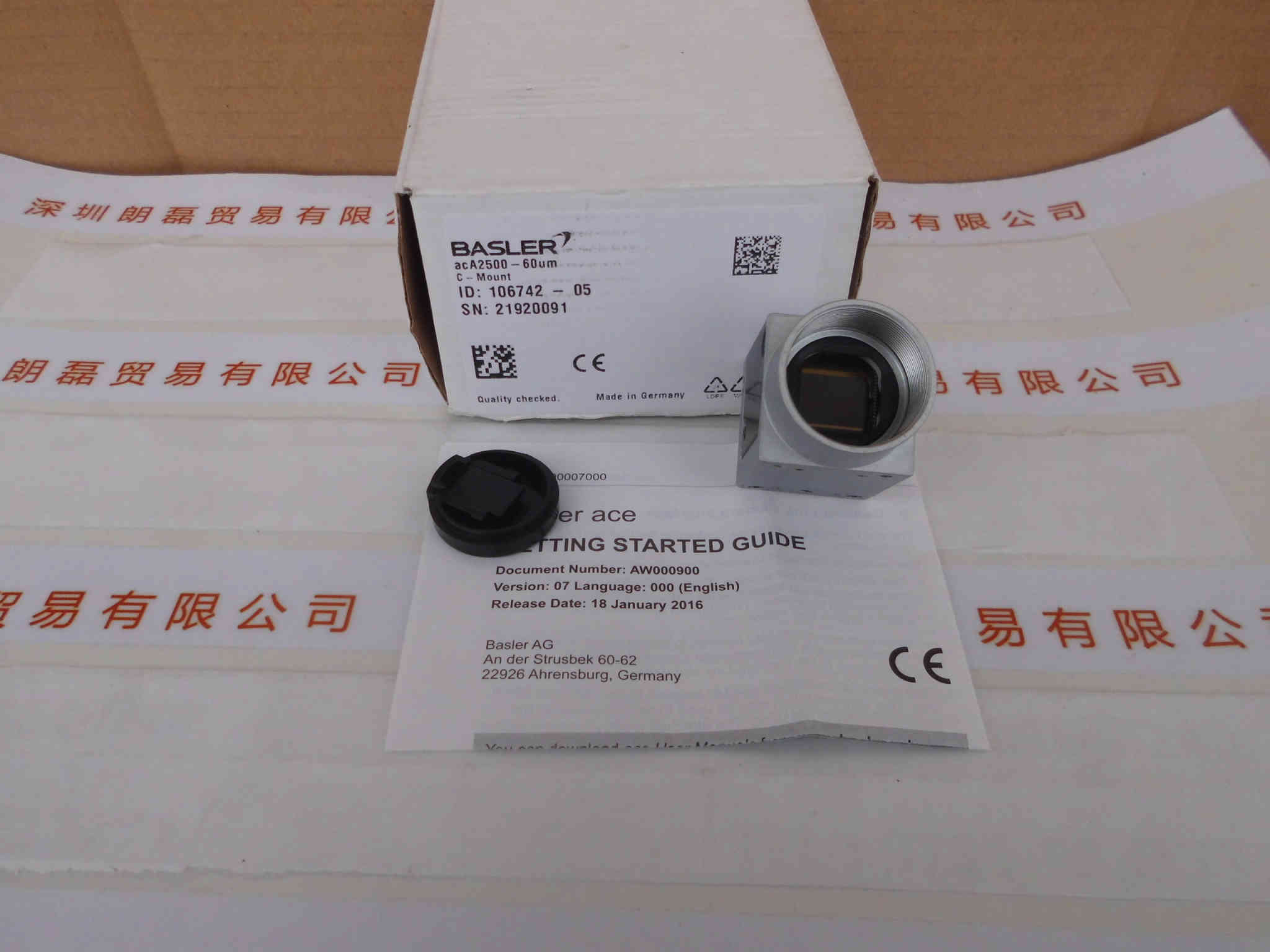 BASLER巴斯勒   acA2500-60UM  工业相机