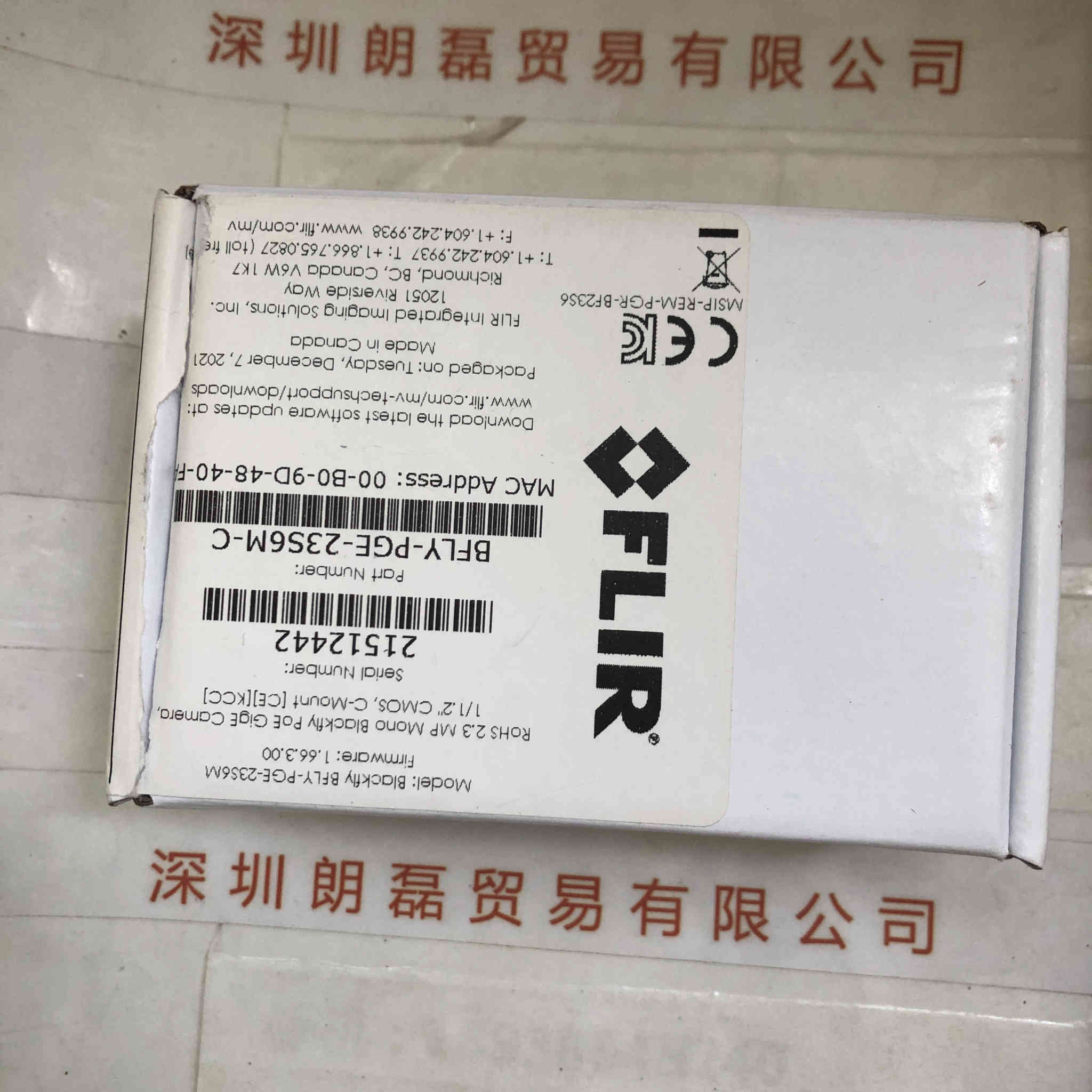 FLIR菲力尔   BFLY-PGE-23S6M-C 工业相机 