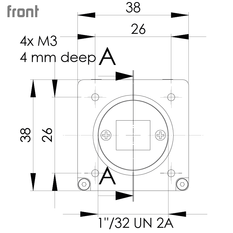 设计图 eco415CVGE 正面（所有尺寸以毫米为单位）