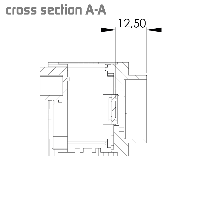 设计图 eco415CVGE 左（所有尺寸以毫米为单位）